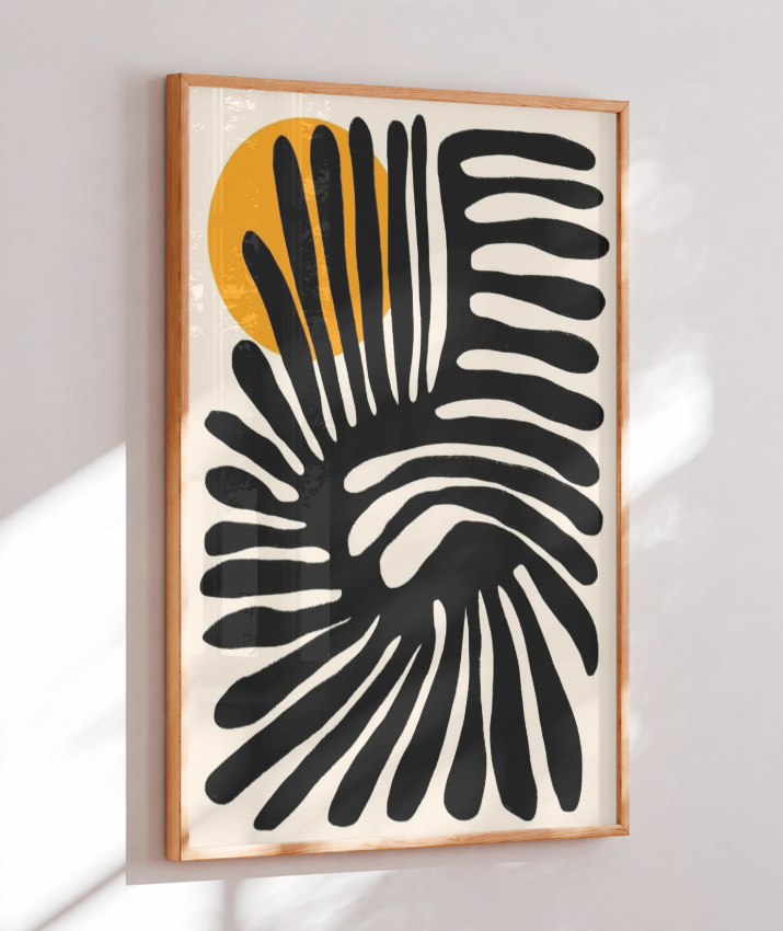 Quadro retangular abstrato