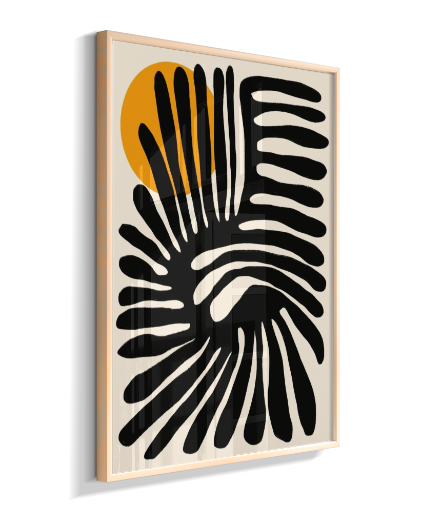 Quadro retangular abstrato