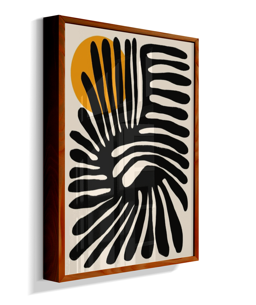 Quadro retangular abstrato