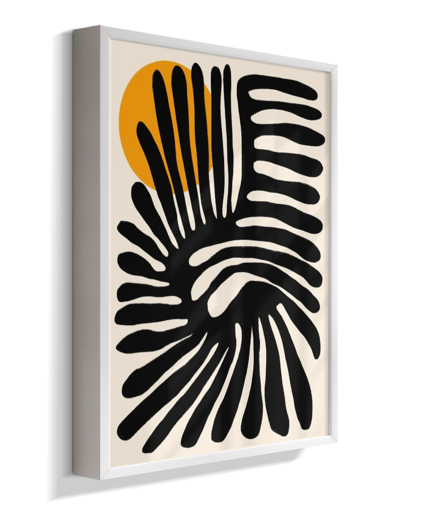 Quadro retangular abstrato