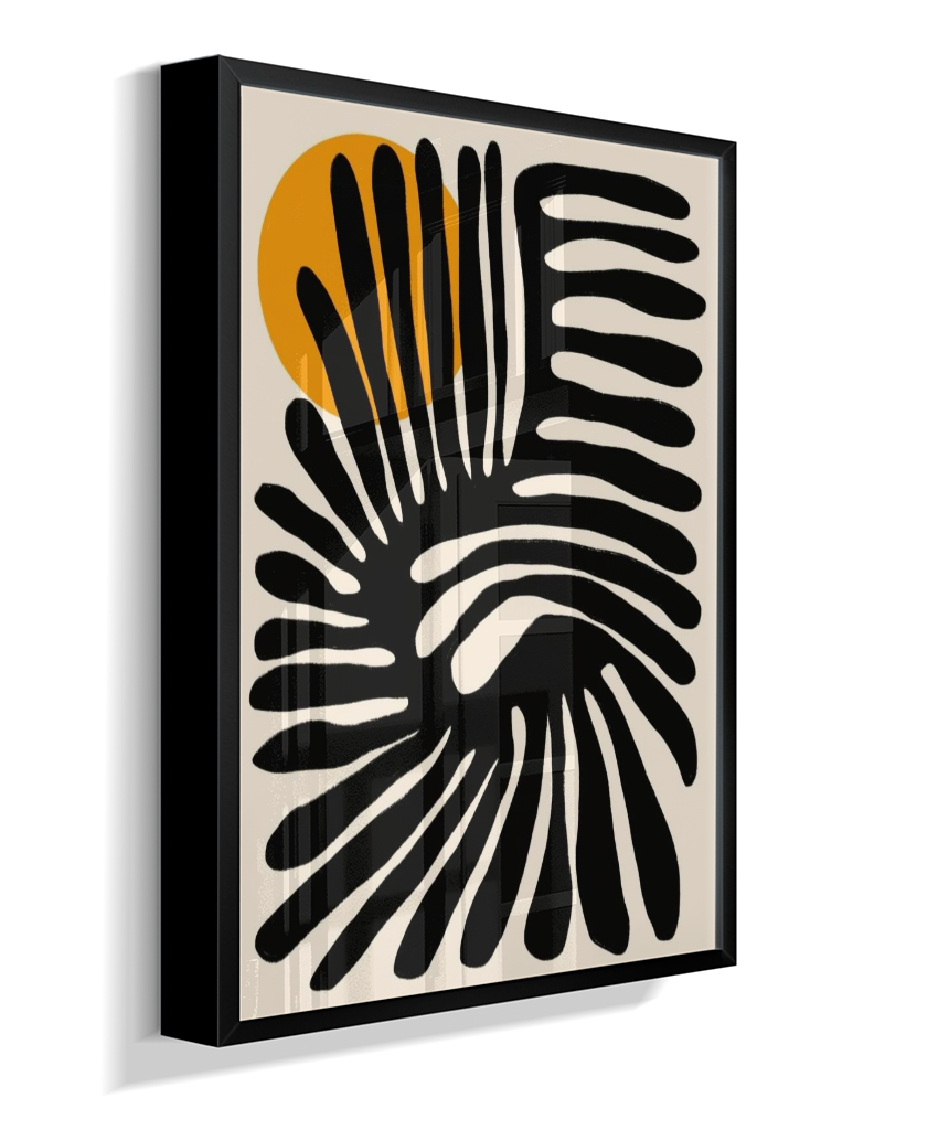 Quadro retangular abstrato