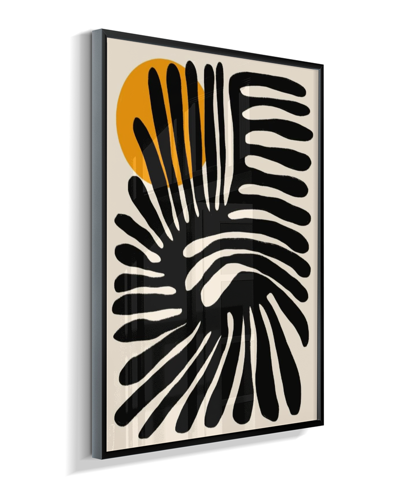Quadro retangular abstrato