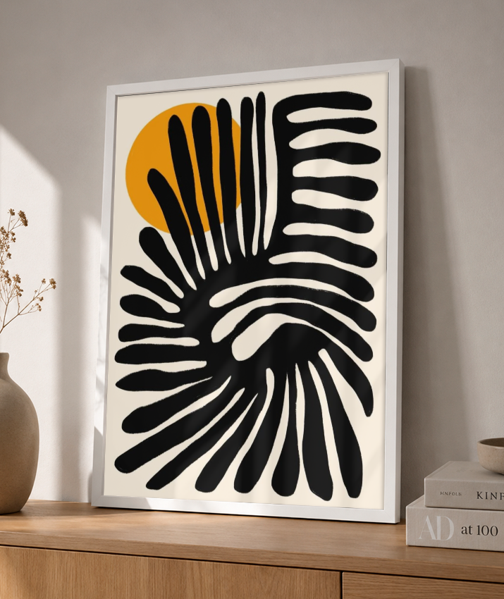 Quadro retangular abstrato