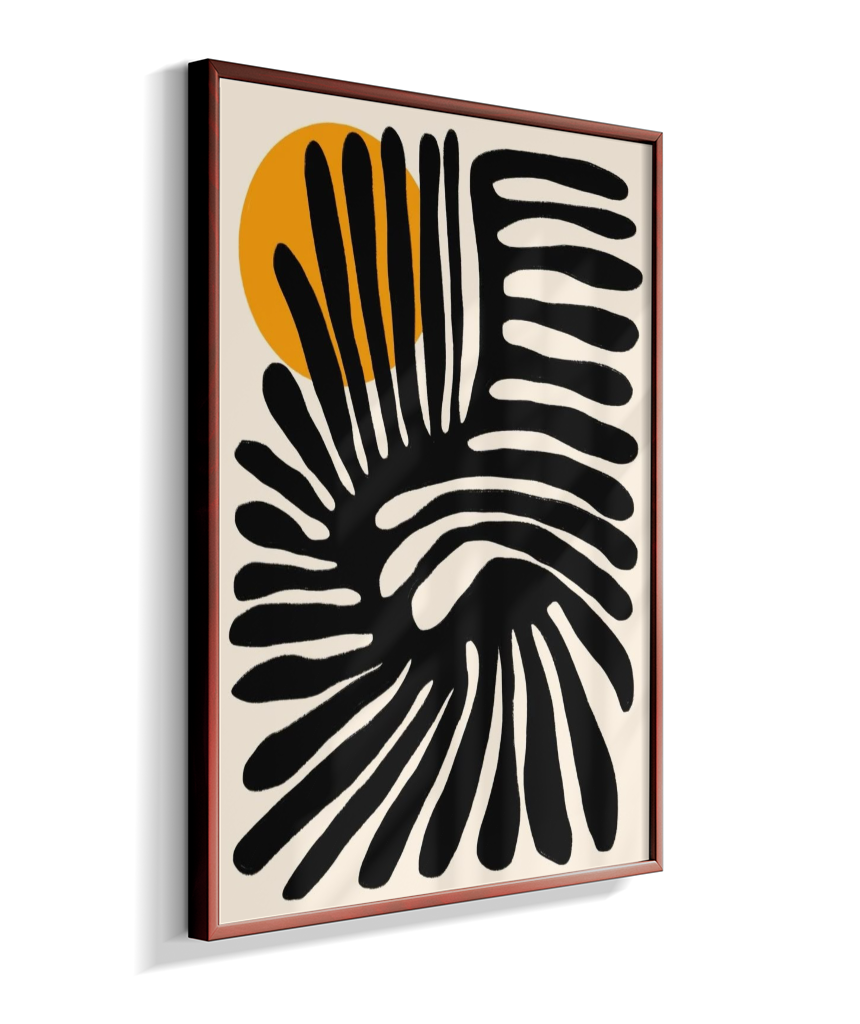 Quadro retangular abstrato