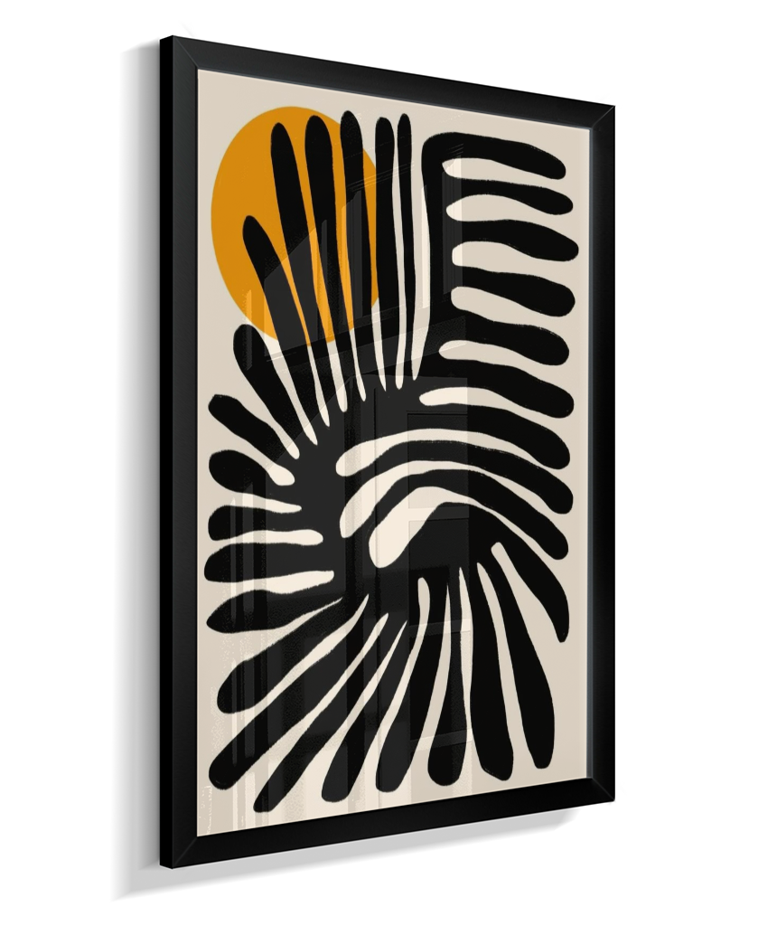 Quadro retangular abstrato