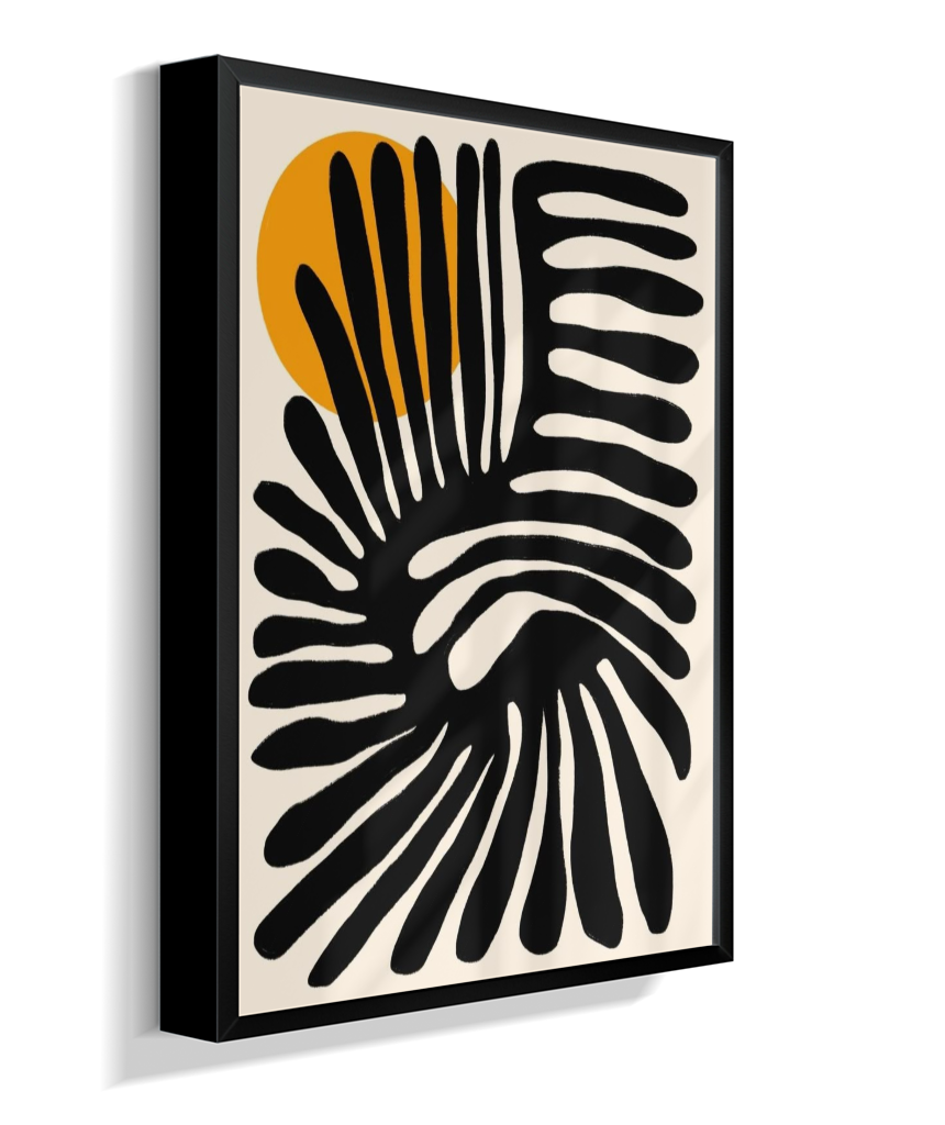 Quadro retangular abstrato