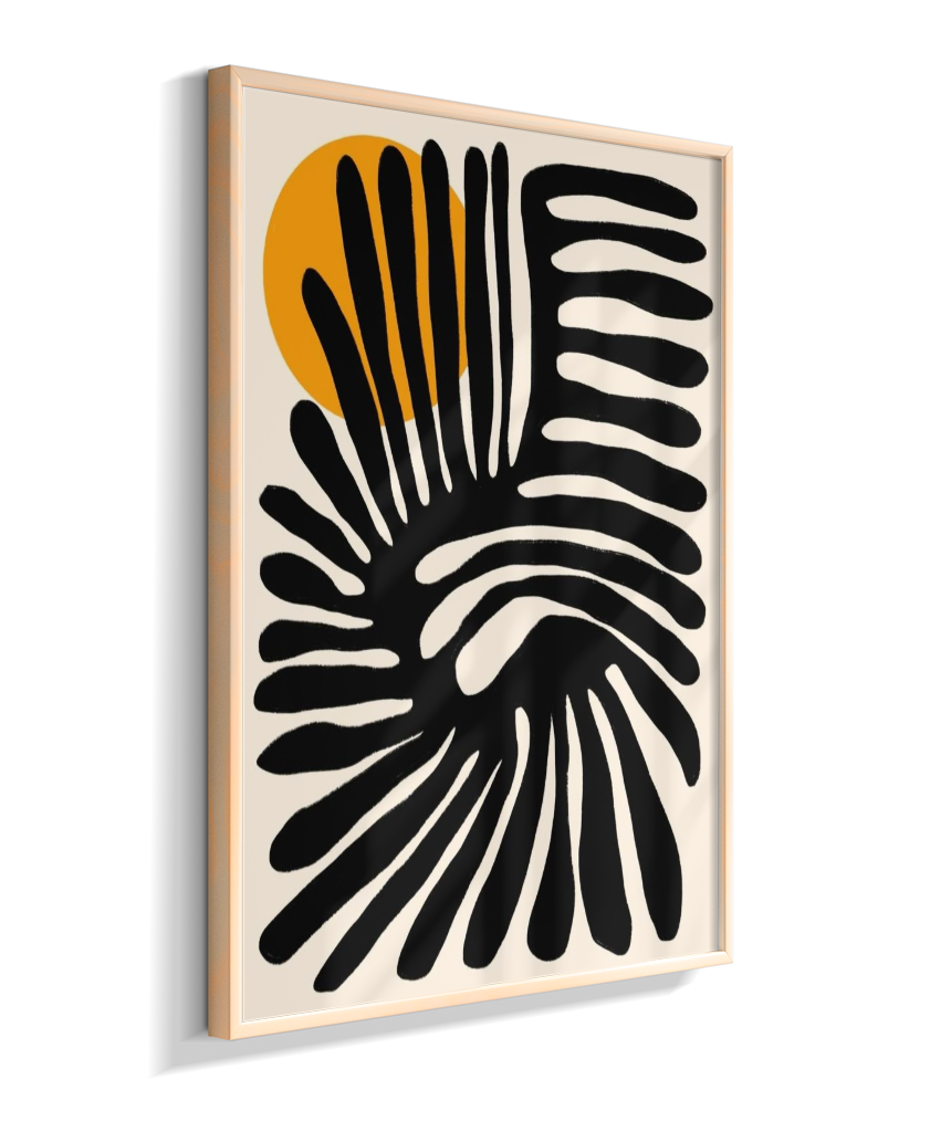Quadro retangular abstrato