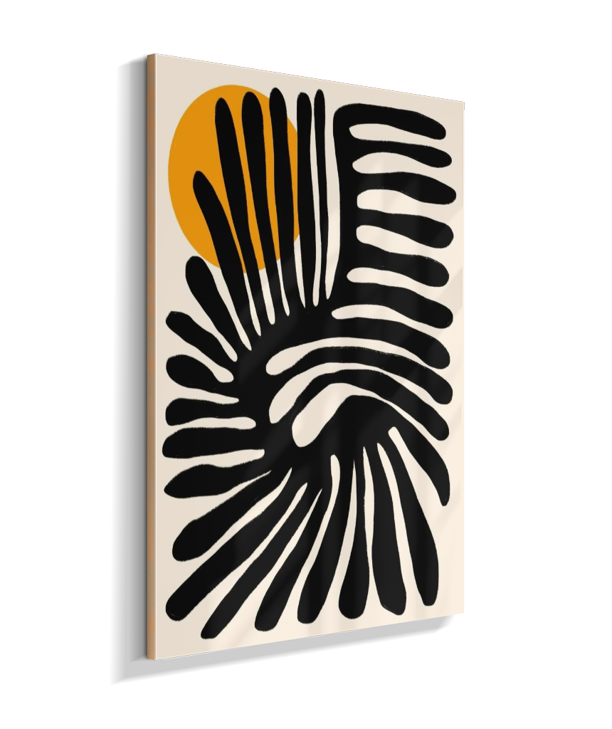 Quadro retangular abstrato