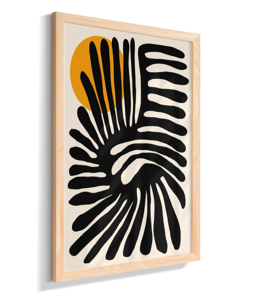 Quadro retangular abstrato