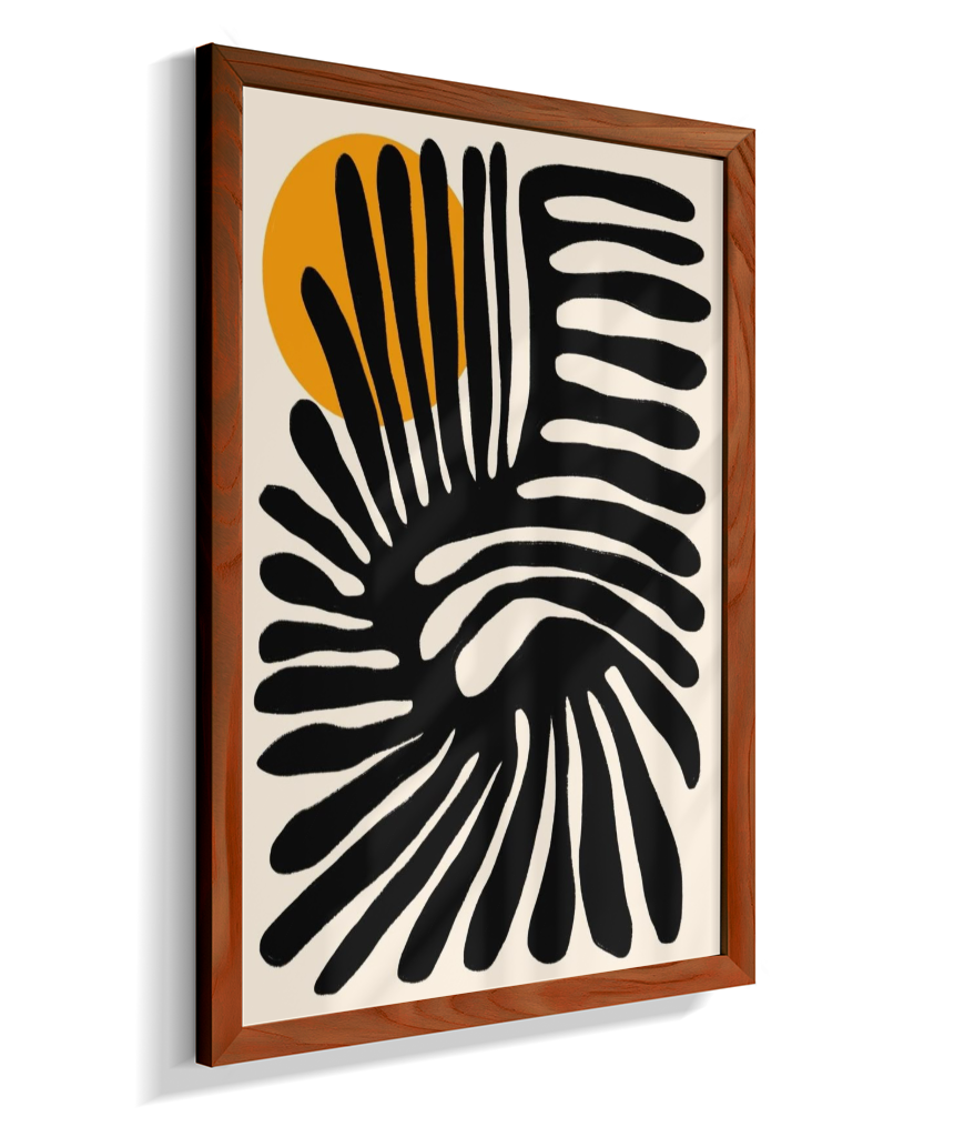 Quadro retangular abstrato