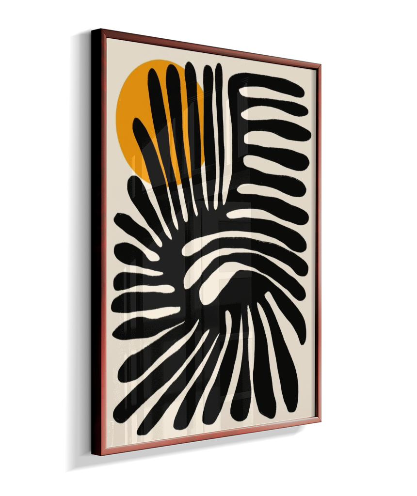 Quadro retangular abstrato