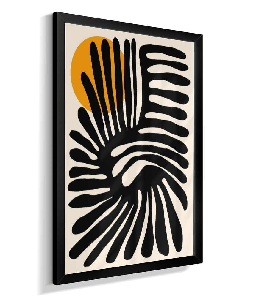 Quadro retangular abstrato