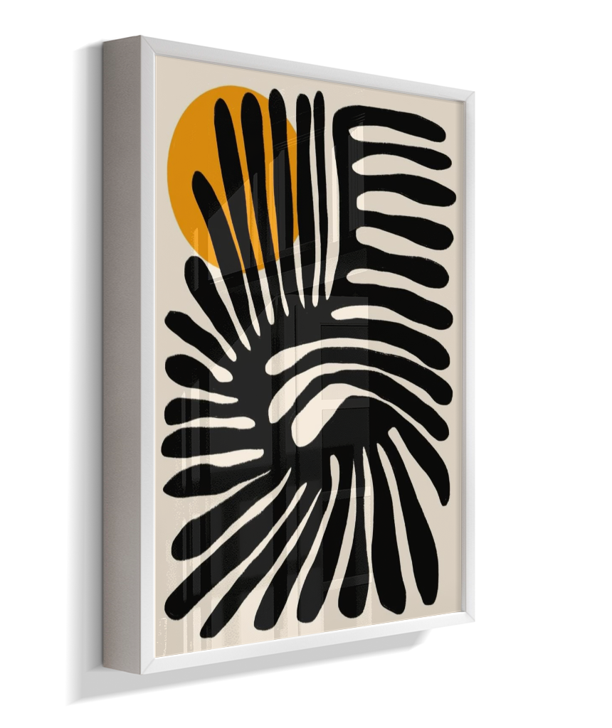 Quadro retangular abstrato