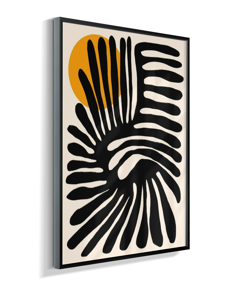 Quadro retangular abstrato