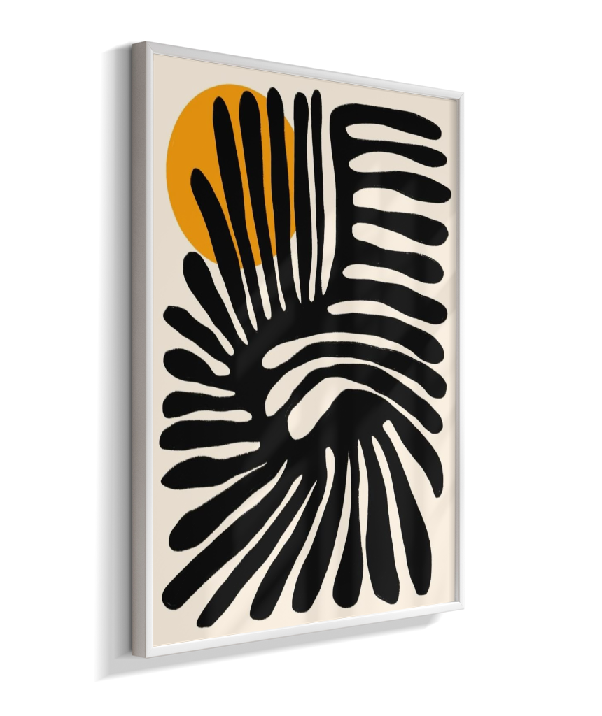 Quadro retangular abstrato