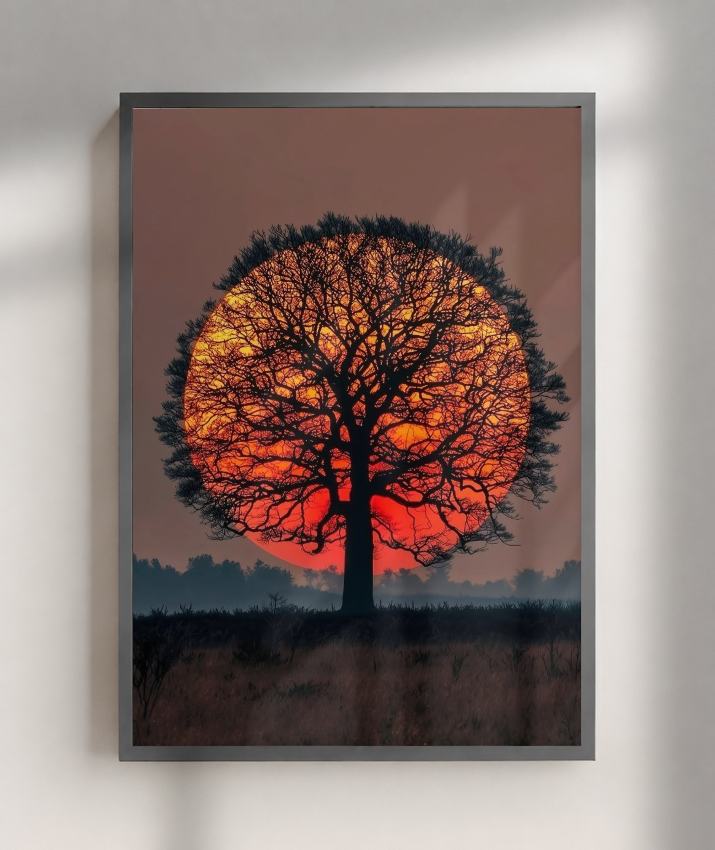 Savana pôr do sol