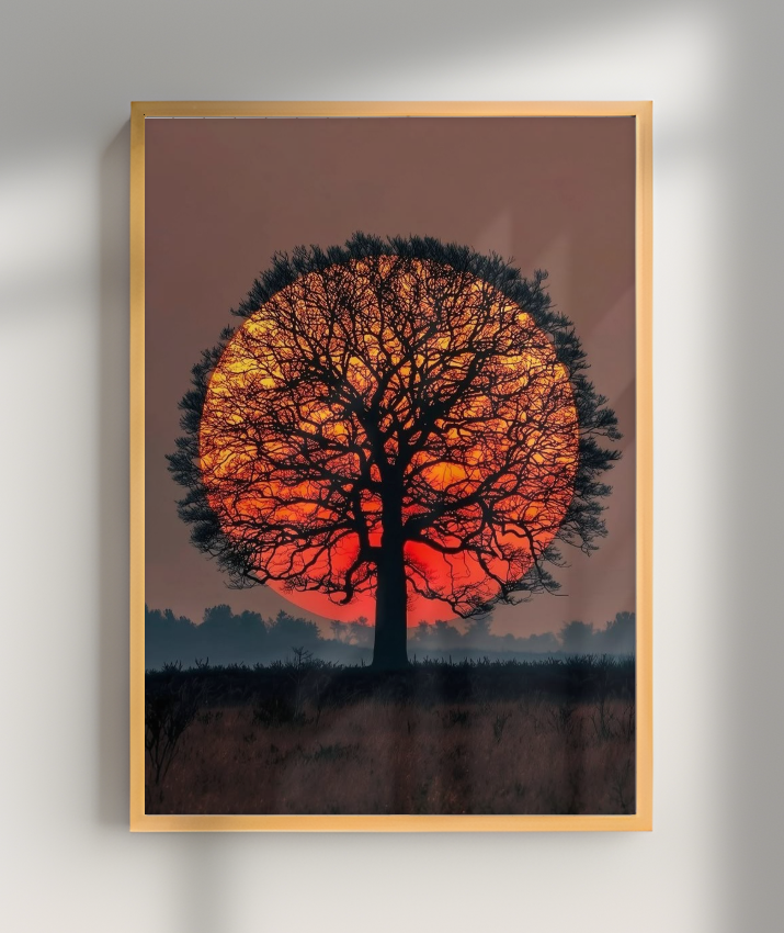 Savana pôr do sol