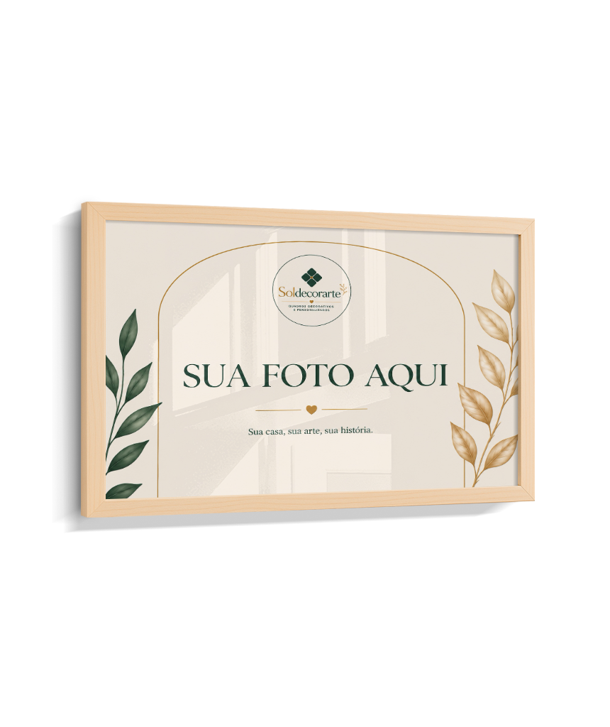 Quadro Personalizado com Foto – Horizontal com Moldura