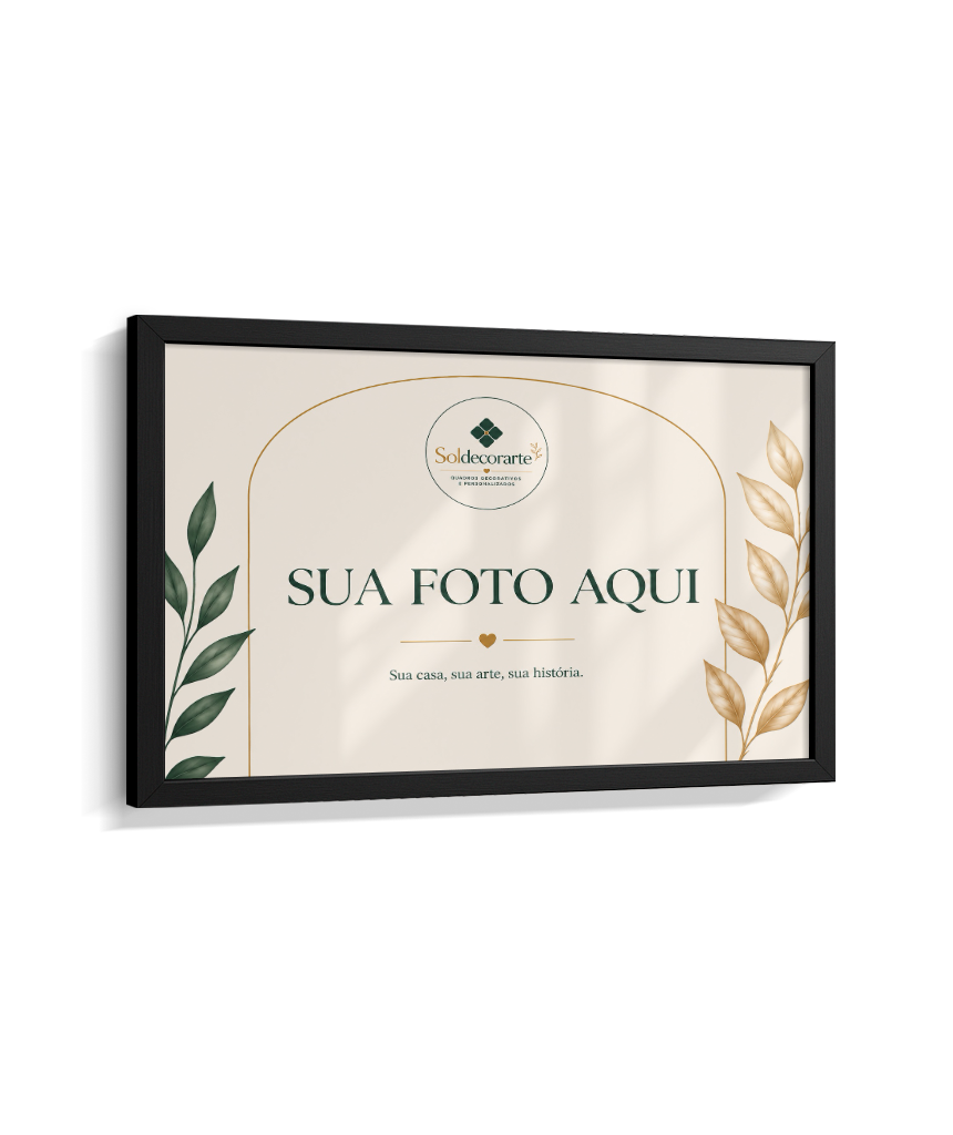 Quadro Personalizado com Foto – Horizontal com Moldura