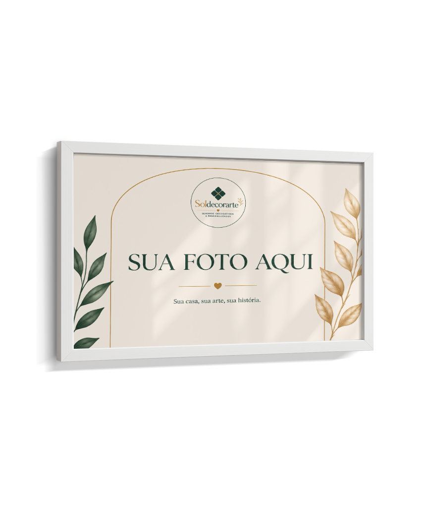 Quadro Personalizado com Foto – Horizontal com Moldura