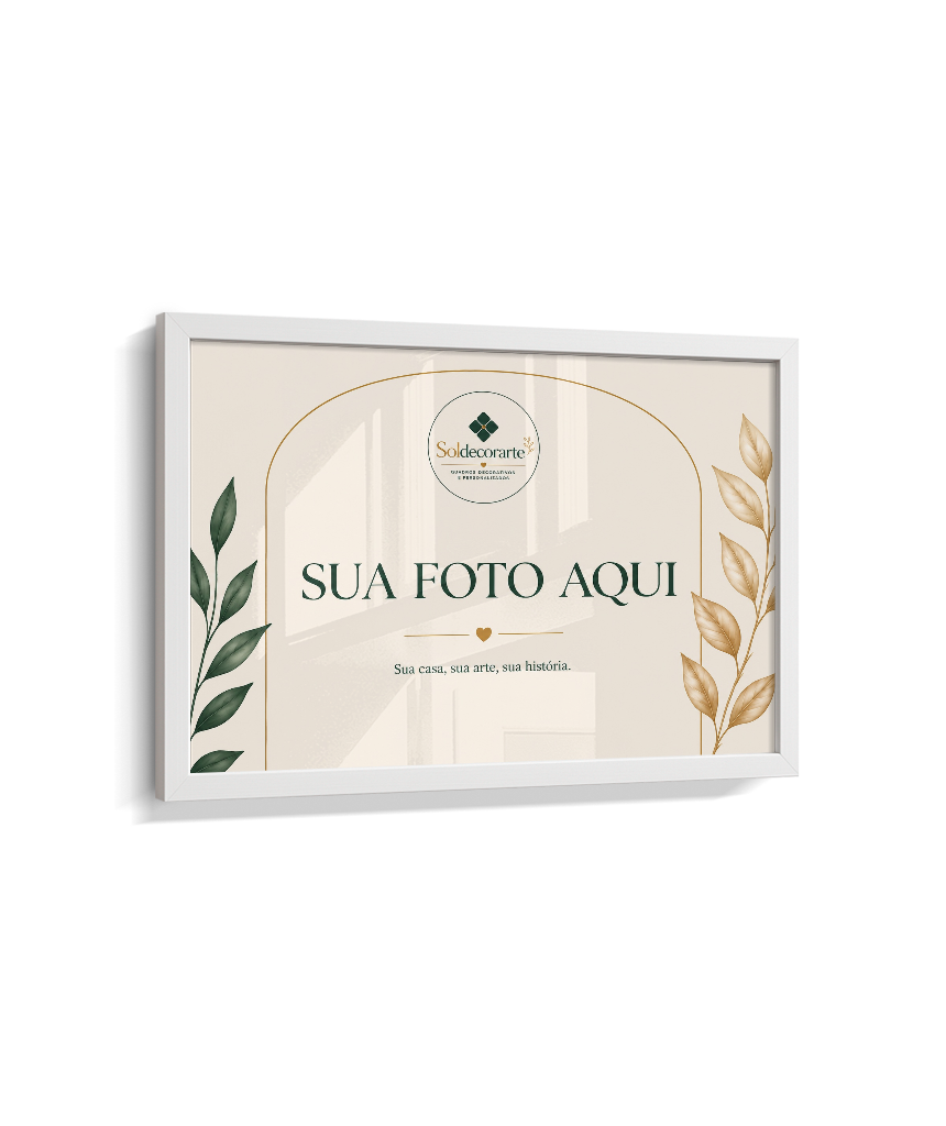 Quadro Personalizado com Foto – Horizontal com Moldura