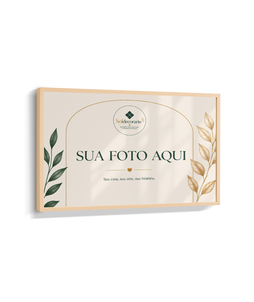 Quadro Personalizado com Foto – Horizontal com Moldura