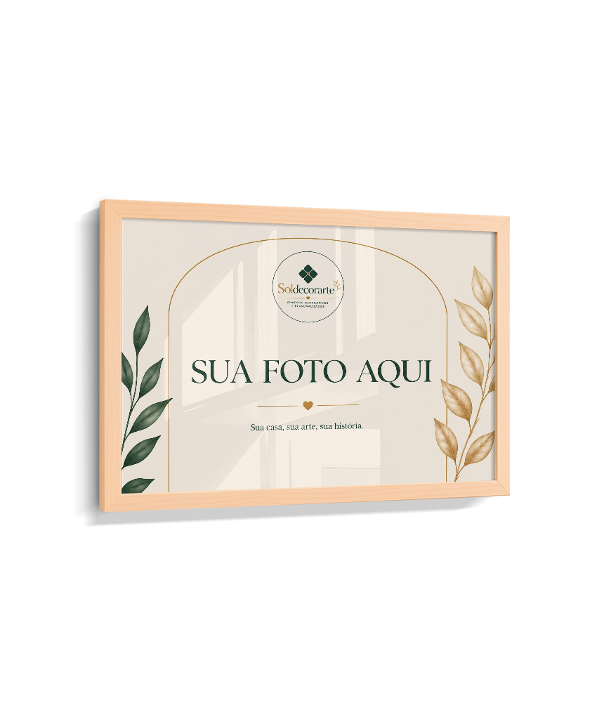 Quadro Personalizado com Foto – Horizontal com Moldura