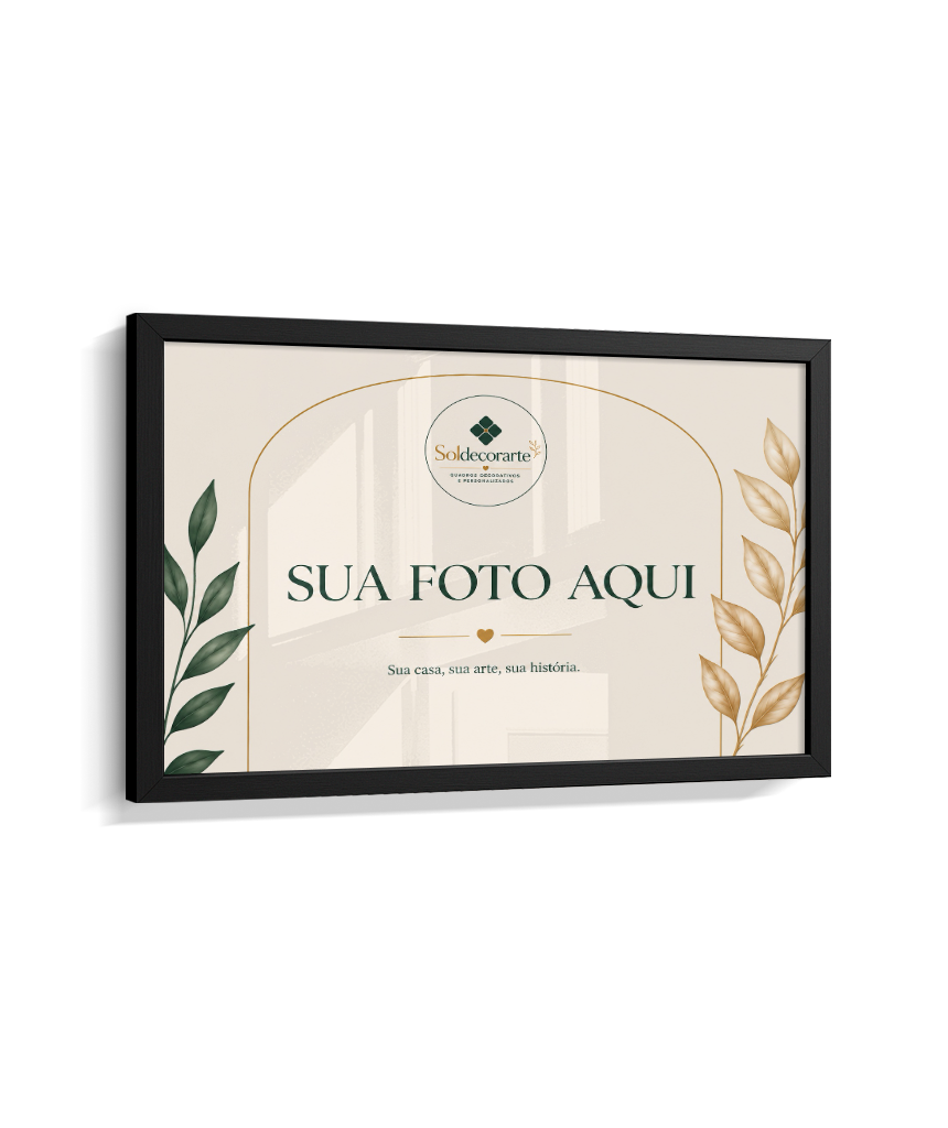 Quadro Personalizado com Foto – Horizontal com Moldura