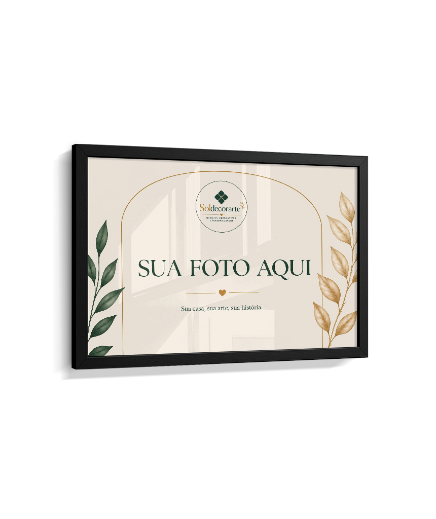 Quadro Personalizado com Foto – Horizontal com Moldura