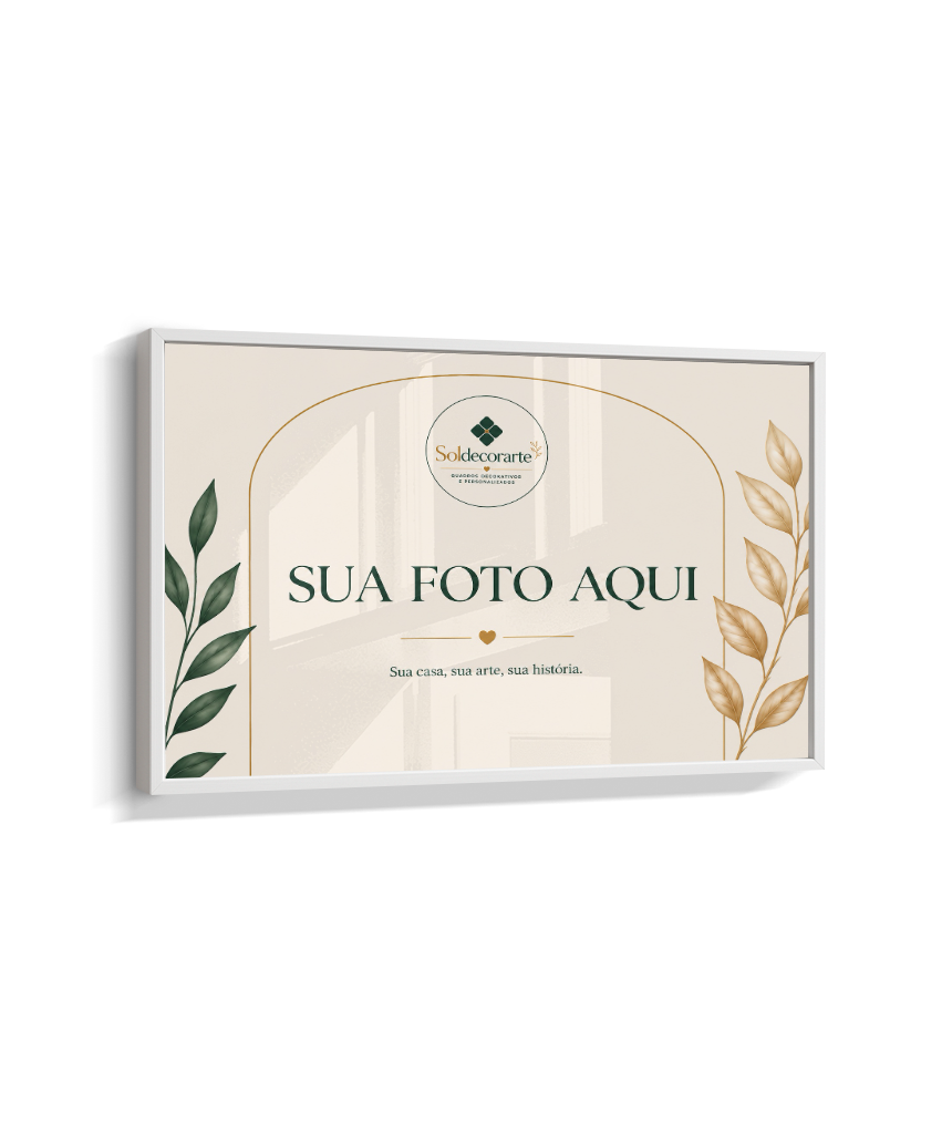 Quadro Personalizado com Foto – Horizontal com Moldura