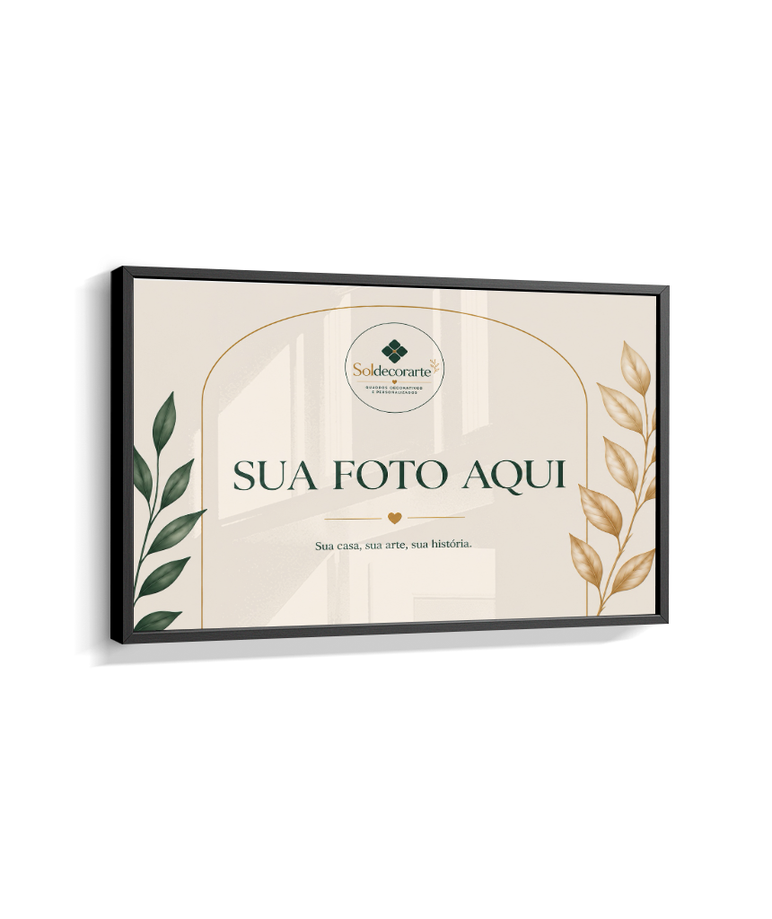 Quadro Personalizado com Foto – Horizontal com Moldura