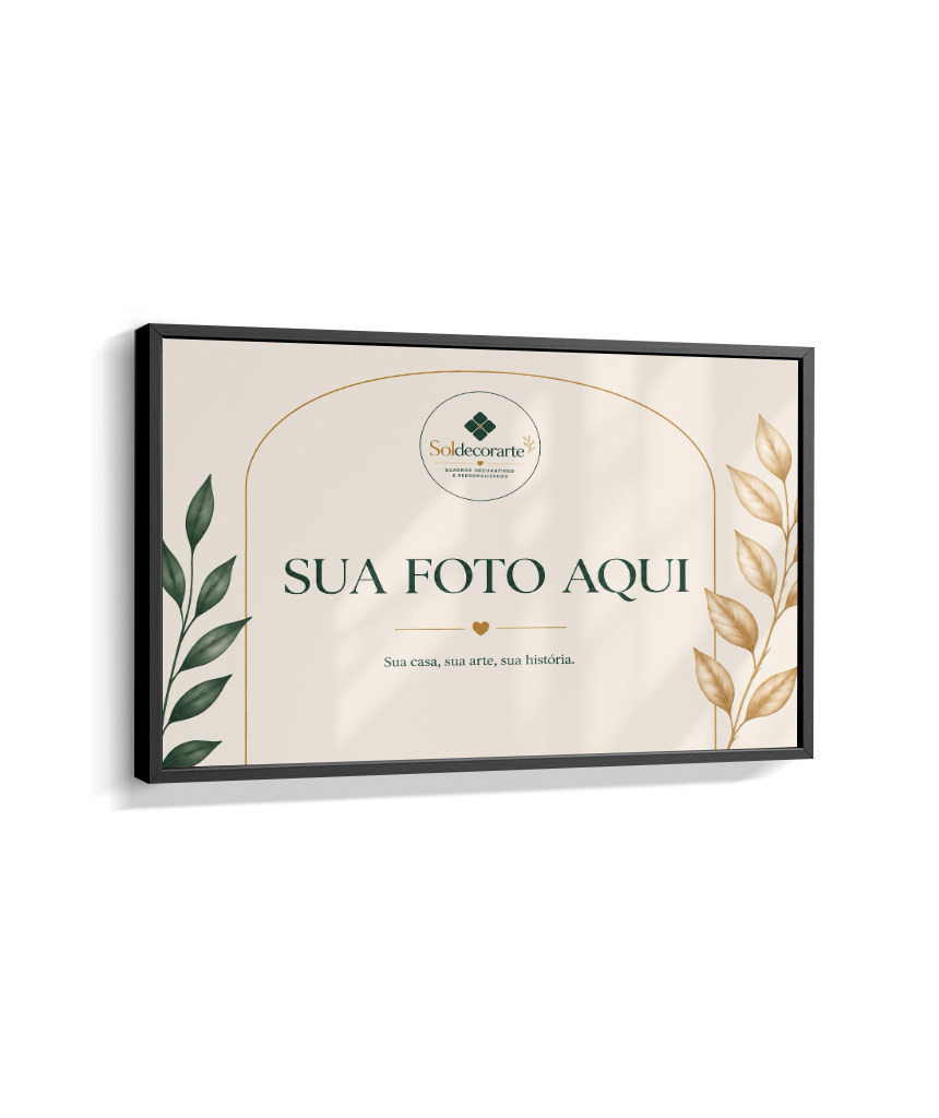 Quadro Personalizado com Foto – Horizontal com Moldura
