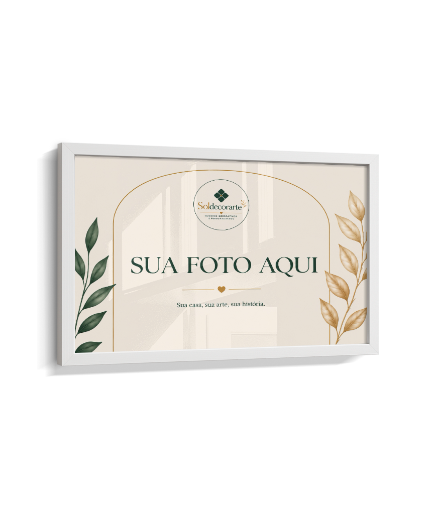 Quadro Personalizado com Foto – Horizontal com Moldura