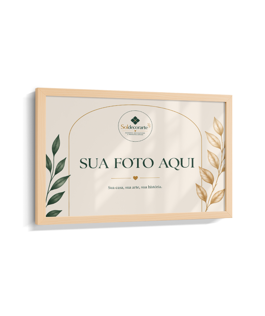 Quadro Personalizado com Foto – Horizontal com Moldura