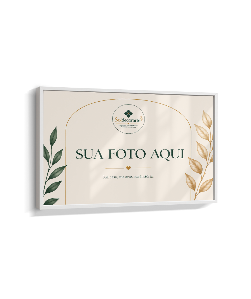 Quadro Personalizado com Foto – Horizontal com Moldura