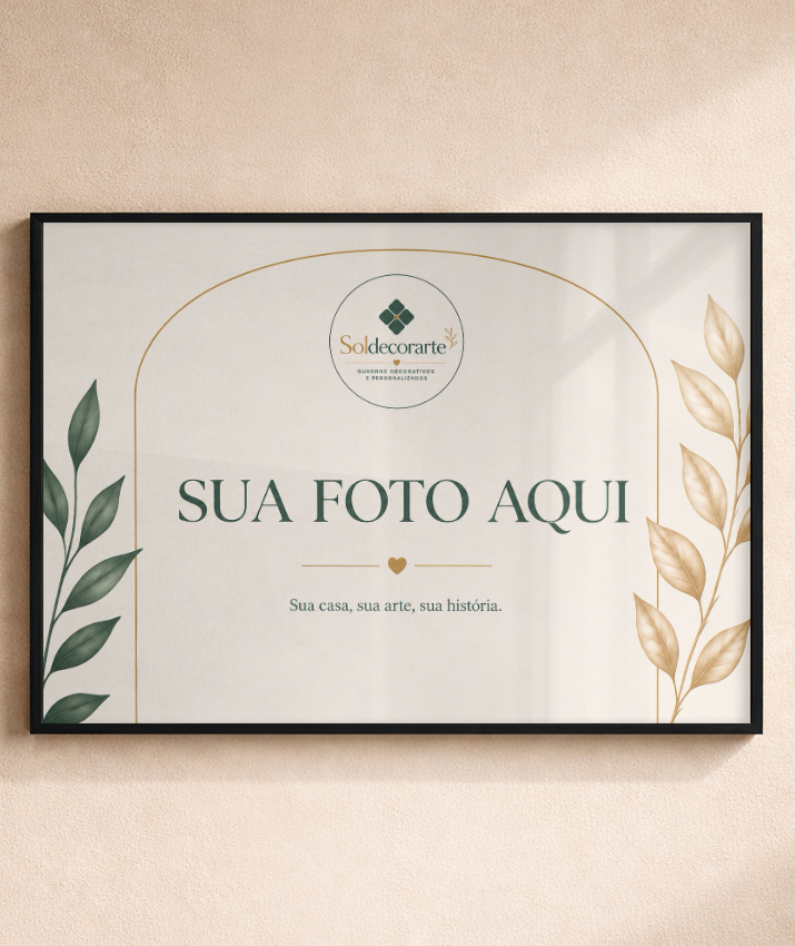 Quadro Personalizado com Foto – Horizontal com Moldura