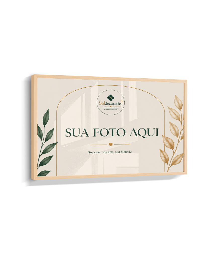 Quadro Personalizado com Foto – Horizontal com Moldura