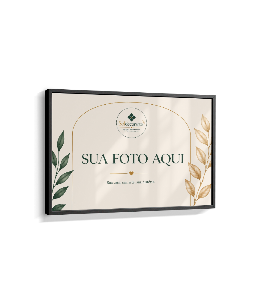 Quadro Personalizado com Foto – Horizontal com Moldura