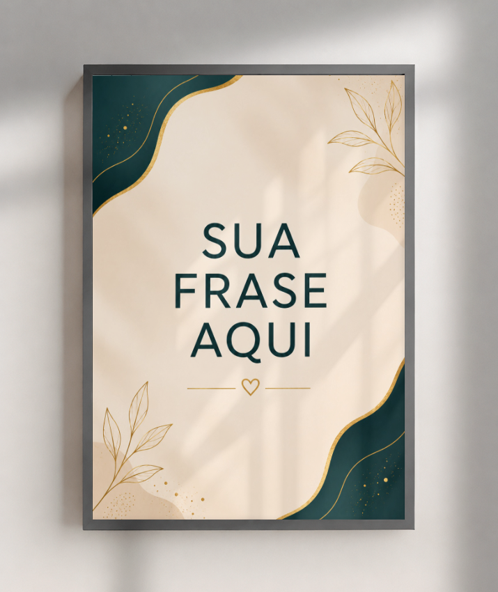 Quadro Frases Personalizadas