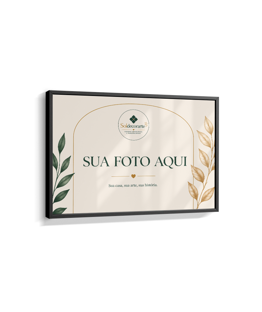 Quadro Personalizado com Foto – Horizontal com Moldura