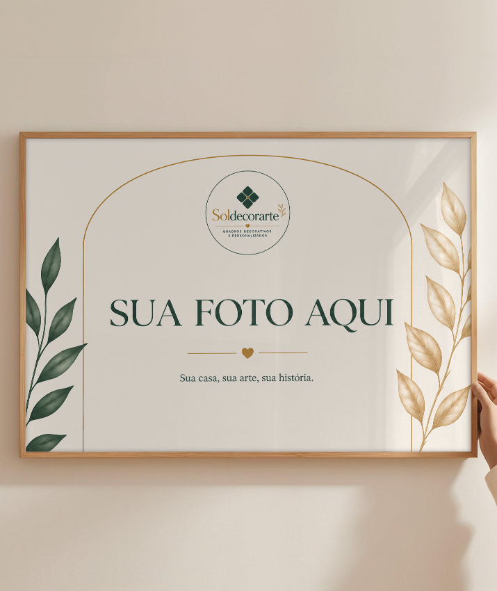 Quadro Personalizado com Foto – Horizontal com Moldura