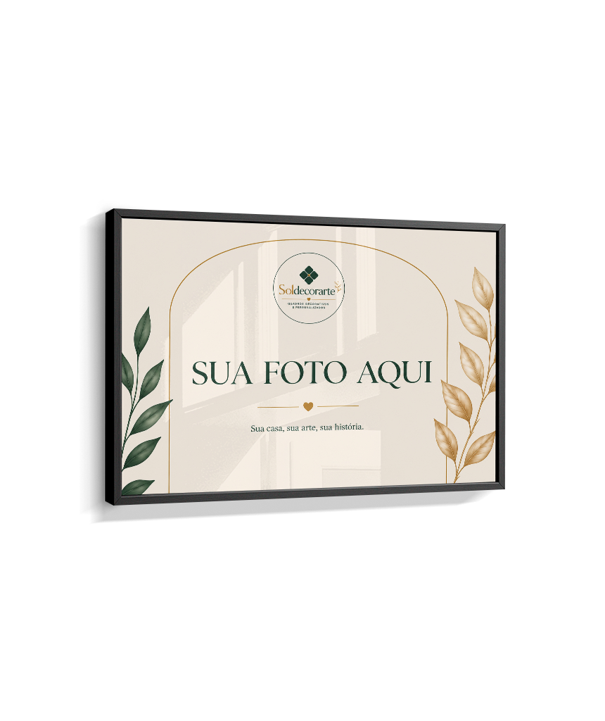 Quadro Personalizado com Foto – Horizontal com Moldura