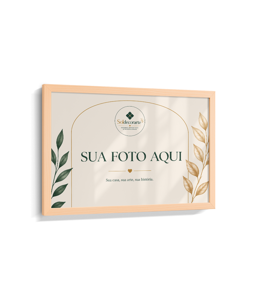 Quadro Personalizado com Foto – Horizontal com Moldura
