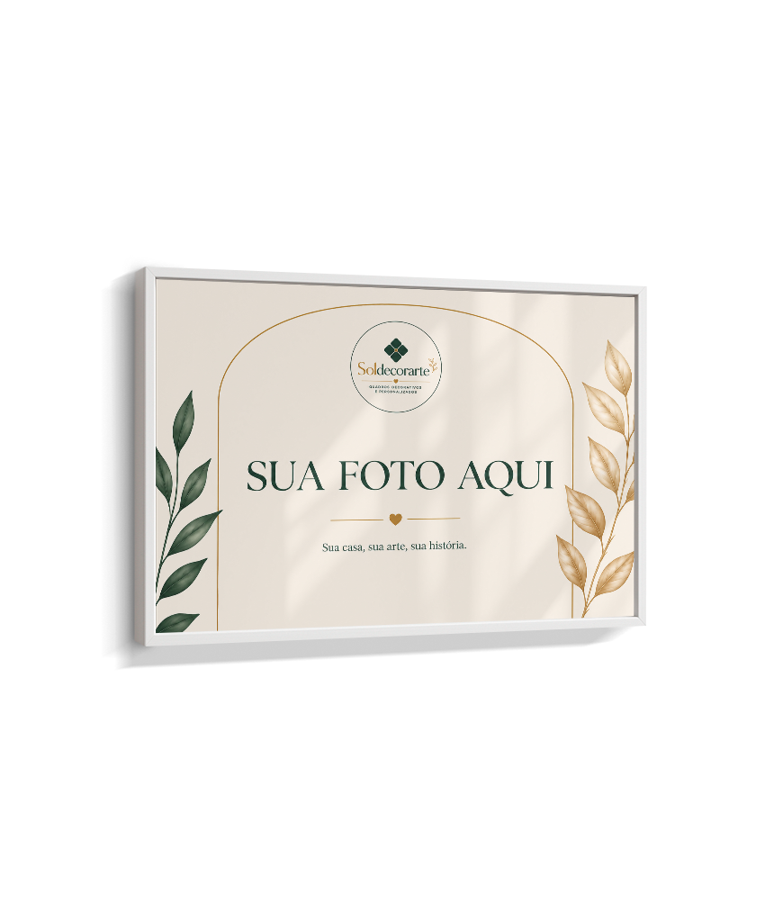 Quadro Personalizado com Foto – Horizontal com Moldura