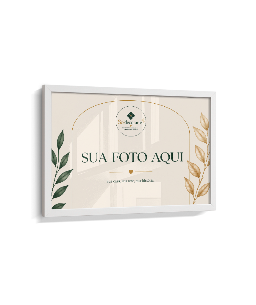 Quadro Personalizado com Foto – Horizontal com Moldura