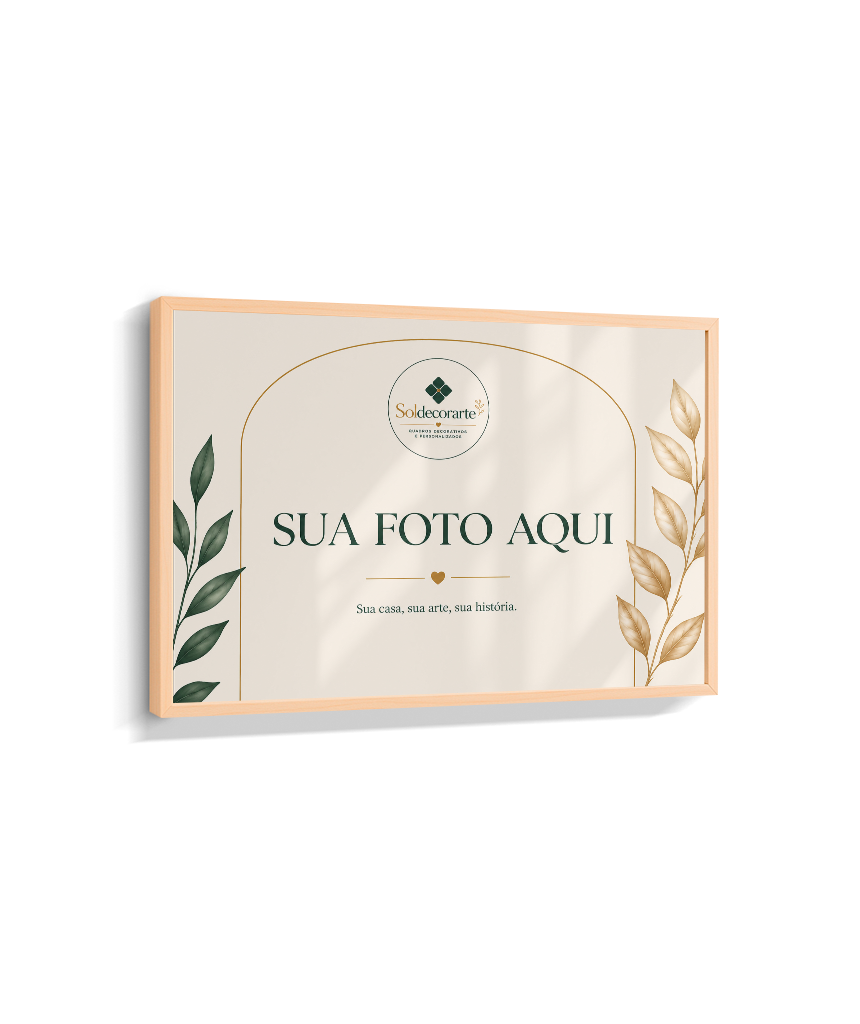 Quadro Personalizado com Foto – Horizontal com Moldura
