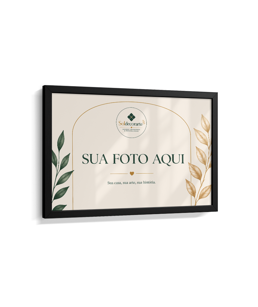 Quadro Personalizado com Foto – Horizontal com Moldura