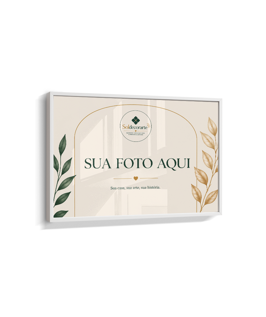 Quadro Personalizado com Foto – Horizontal com Moldura