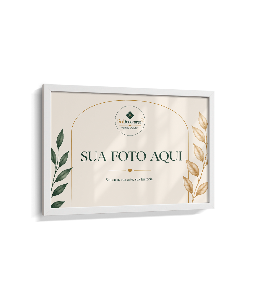 Quadro Personalizado com Foto – Horizontal com Moldura