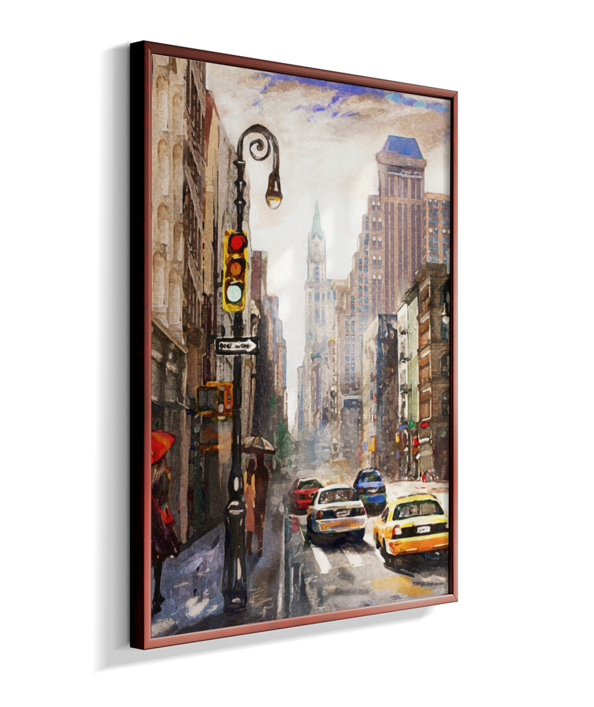 Quadro Decorativo Nova York – Arte Urbana Impressionista